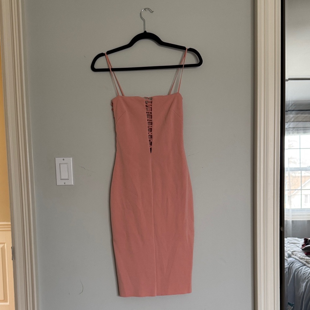 bec + bridge Dusty Pink Spaghetti-Strap Midi Dress